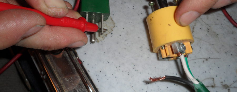 Extension cord plug connection repair