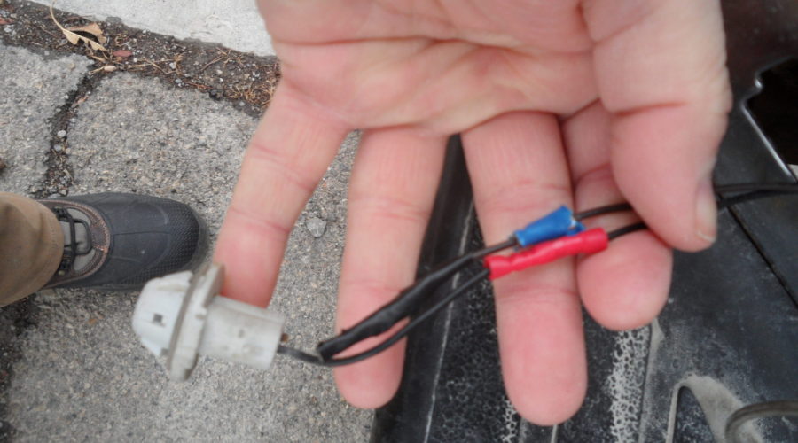 License plate socket repair